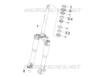 Fork/steering tube - Steering bearing unit