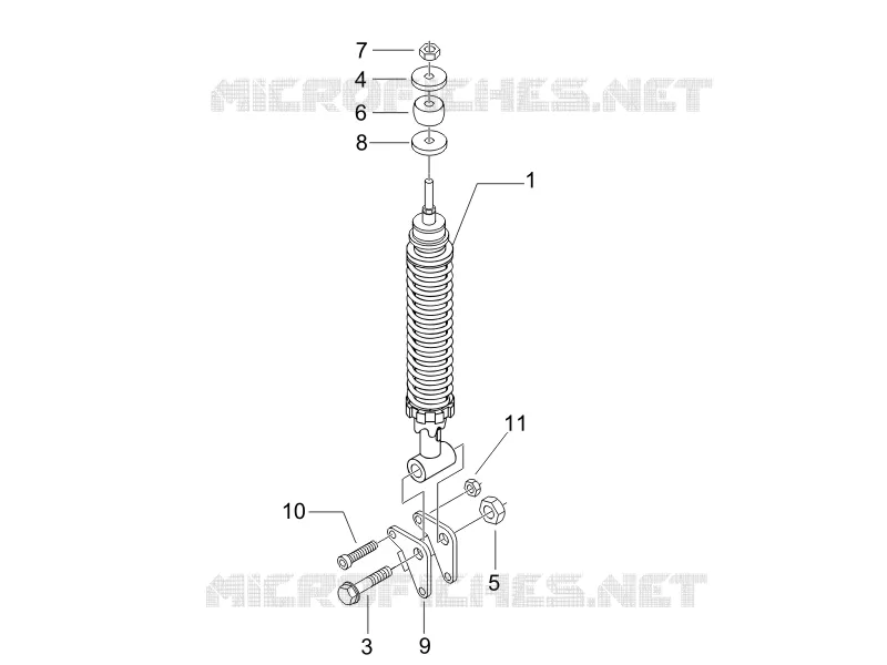 Rear suspension - Shock absorber/s