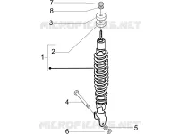Rear suspension - Shock absorber/s
