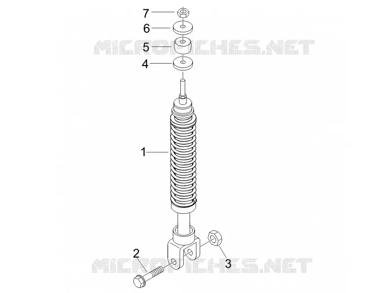 Rear suspension - Shock absorber/s