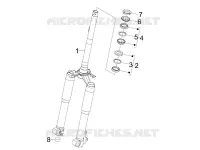 Fork/steering tube - Steering bearing unit