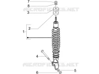 Rear suspension - Shock absorber/s