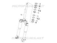 Fork/steering tube - Steering bearing unit