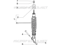 Rear suspension - Shock absorber/s