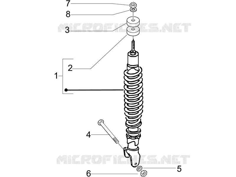 Rear suspension - Shock absorber/s