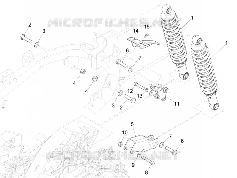 Rear suspension - Shock absorber/s