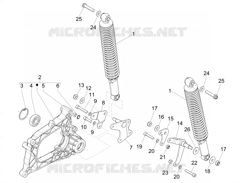 Rear suspension - Shock absorber/s