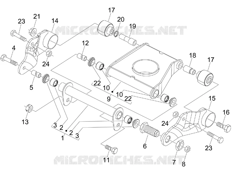 Swinging arm