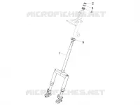 Fork/steering tube - Steering bearing unit