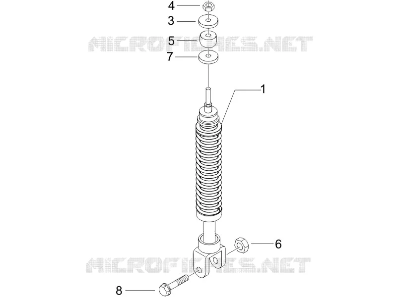 Rear suspension - Shock absorber/s