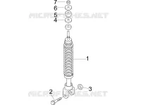 Rear suspension - Shock absorber/s