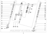 Fork/steering tube - Steering bearing unit