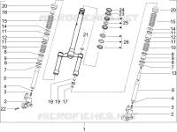 Fork/steering tube - Steering bearing unit
