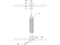 Rear suspension - Shock absorber/s