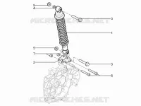 Rear suspension - Shock absorber/s