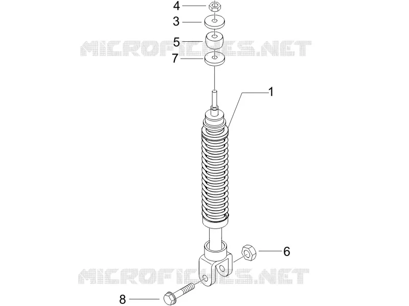 Rear suspension - Shock absorber/s