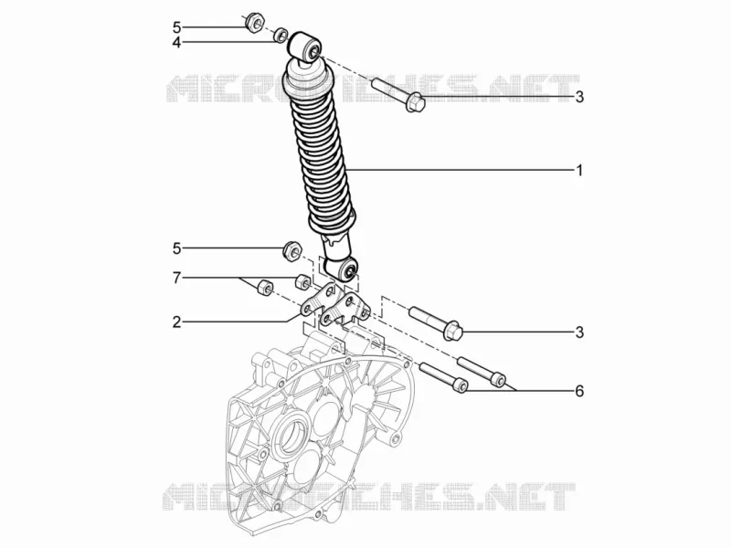Rear suspension - Shock absorber/s