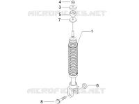 Rear suspension - Shock absorber/s