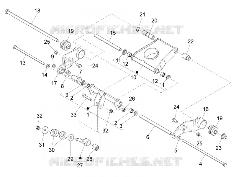 Swinging arm