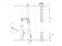 Fork/steering tube - Steering bearing unit