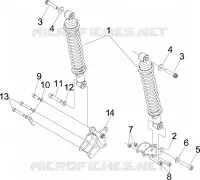 Rear suspension - Shock absorber/s