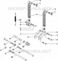 Rear suspension - Shock absorber/s