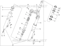 Fork/steering tube - Steering bearing unit