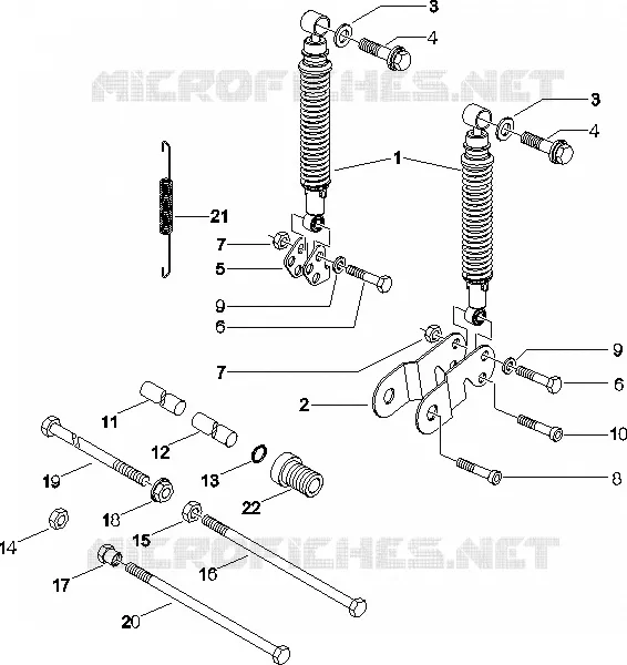 Rear suspension - Shock absorber/s