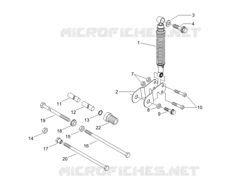Rear suspension - Shock absorber/s