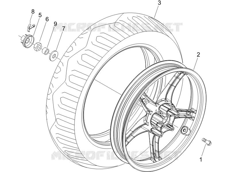 Rear wheel