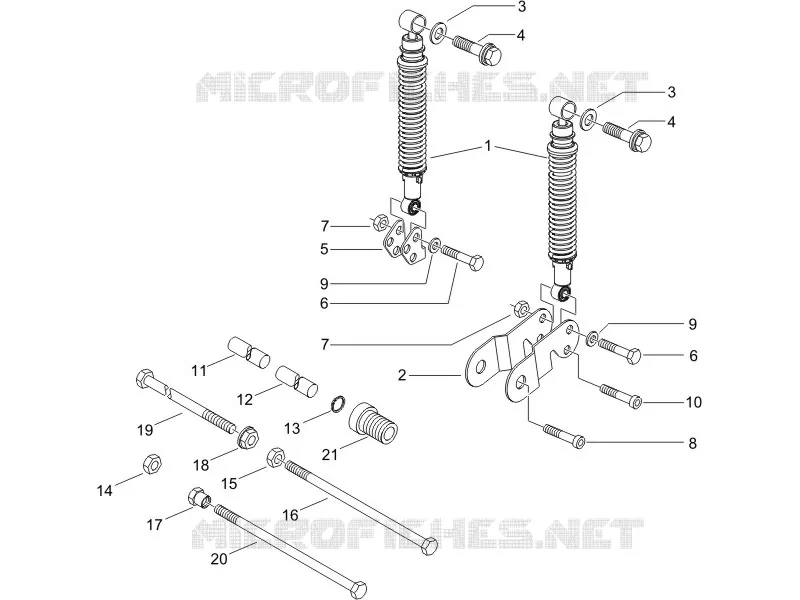 Rear suspension - Shock absorber/s