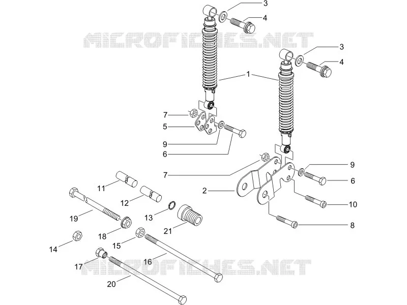 Rear suspension - Shock absorber/s