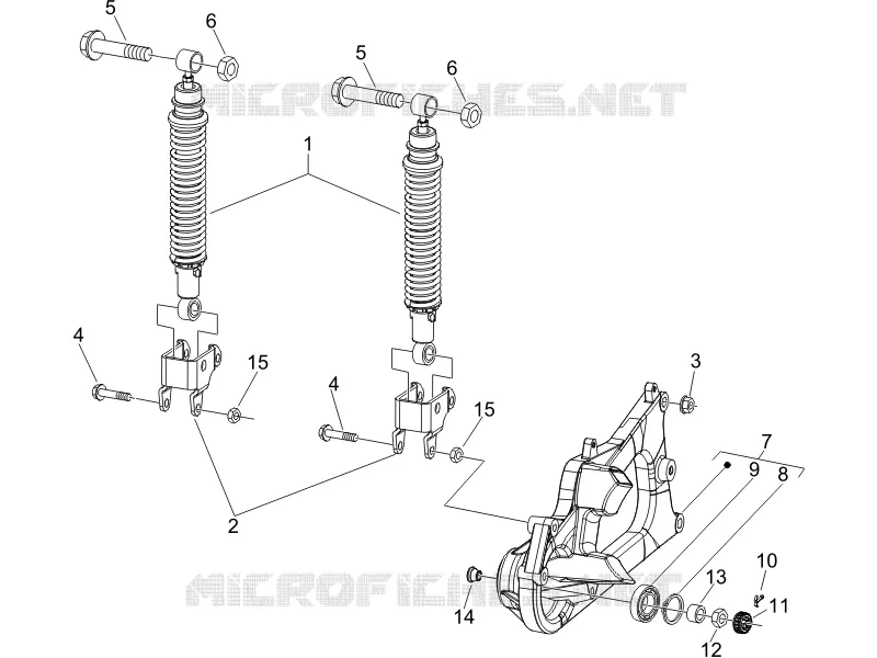 Rear suspension - Shock absorber/s