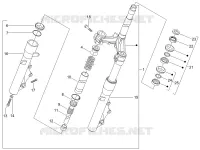 Fork/steering tube - Steering bearing unit