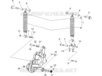 Rear suspension - Shock absorber/s