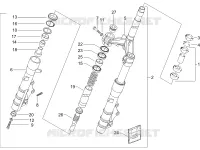 Fork/steering tube - Steering bearing unit