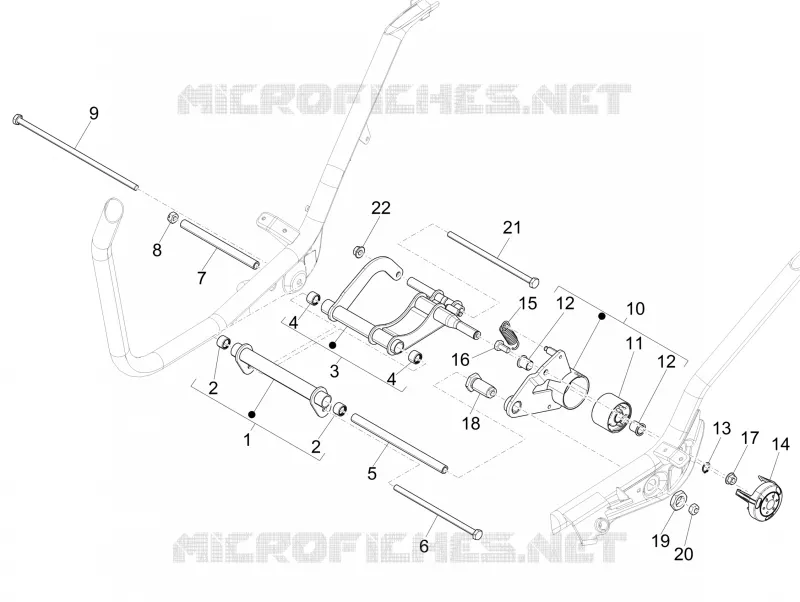 Swinging arm