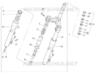 Fork/steering tube - Steering bearing unit