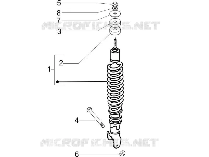 Rear suspension - Shock absorber/s