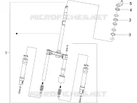 Fork/steering tube - Steering bearing unit