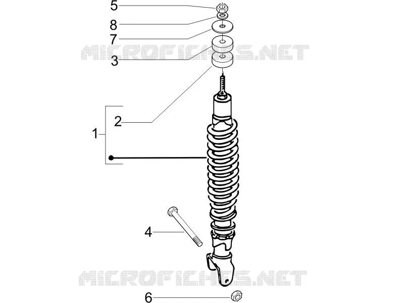 Rear suspension - Shock absorber/s