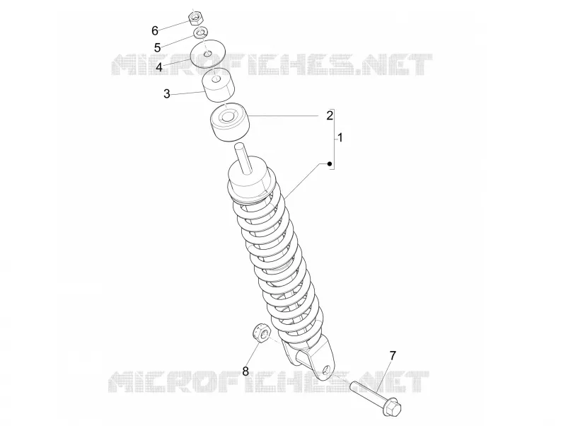 Rear suspension - Shock absorber/s