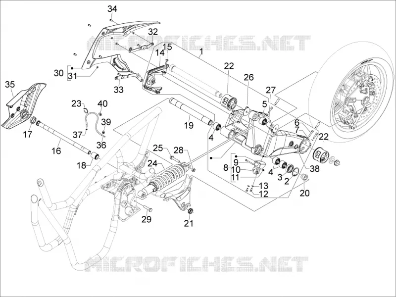 Rear suspension - Shock absorber/s