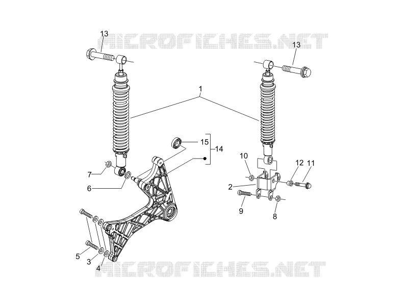 Rear suspension - Shock absorber/s