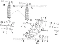 Rear suspension - Shock absorber/s