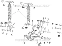 Rear suspension - Shock absorber/s