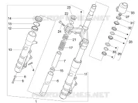 Fork/steering tube - Steering bearing unit
