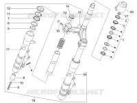 Fork/steering tube - Steering bearing unit