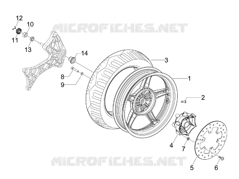 Rear wheel
