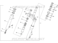 Fork/steering tube - Steering bearing unit